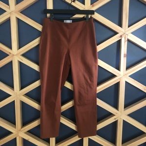 Everlane side zip work pant (4 ankle, cocoa brown)